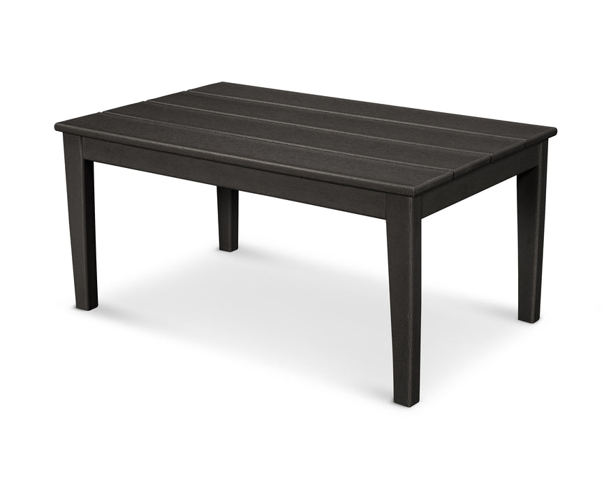 POLYWOOD Newport 22" x 36" Coffee Table in Black image