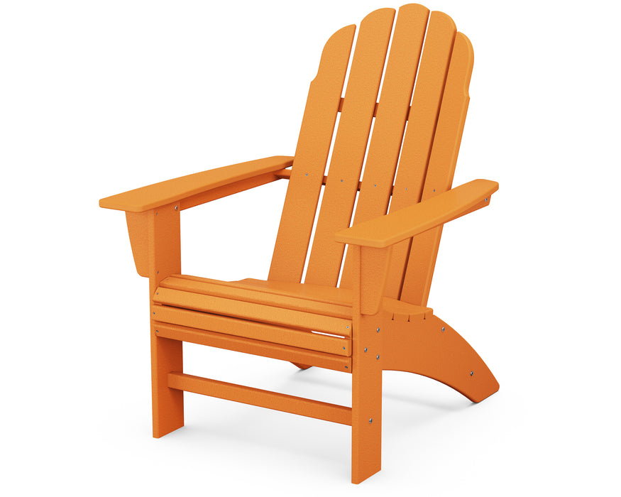 POLYWOOD Vineyard Curveback Adirondack Chair in Tangerine