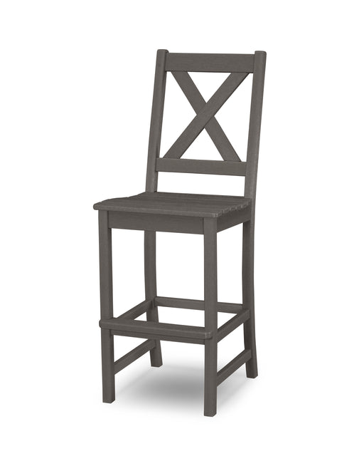 POLYWOOD Braxton Bar Side Chair in Vintage Coffee image