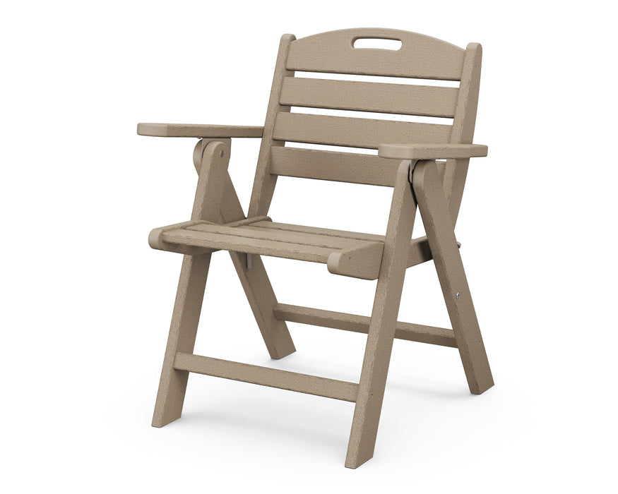 POLYWOOD Nautical Lowback Chair in Vintage Sahara