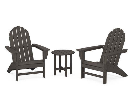 POLYWOOD Vineyard 3-Piece Adirondack Set in Vintage Coffee image