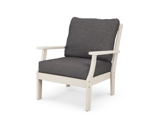 POLYWOOD Braxton Deep Seating Chair in Sand / Ash Charcoal image