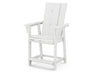 POLYWOOD Modern Curveback Adirondack Counter Chair in White image