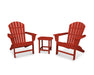 POLYWOOD South Beach Adirondack 3-Piece Set in Crimson Red image