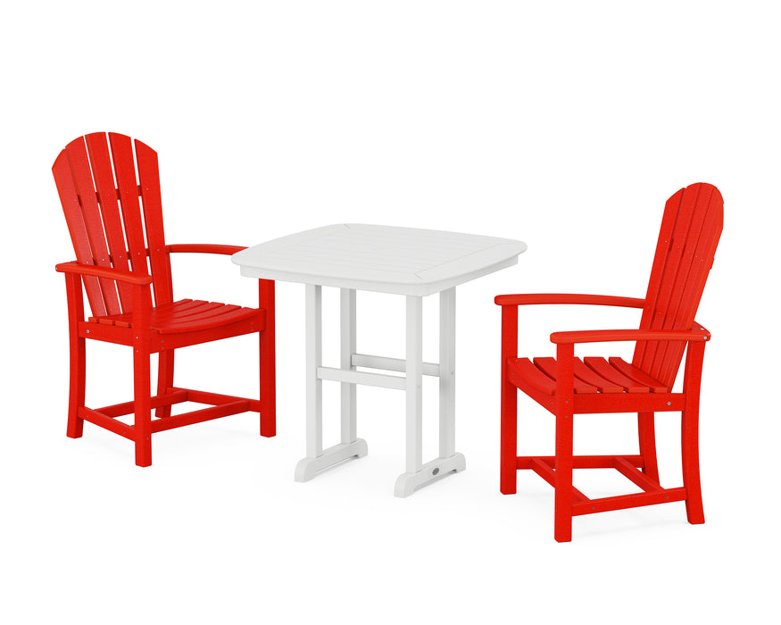 POLYWOOD Palm Coast 3-Piece Dining Set in Sunset Red image