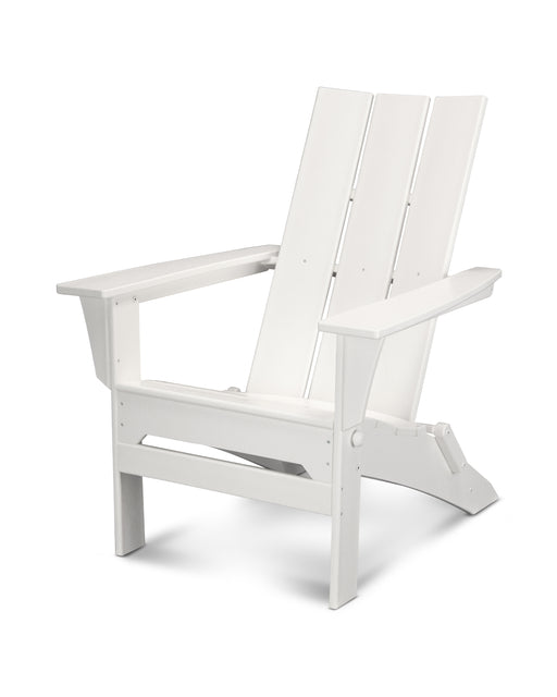 POLYWOOD Modern Folding Adirondack in White image