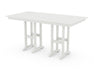 POLYWOOD Farmhouse 37" x 72" Counter Table in Vintage White image