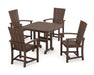 POLYWOOD Quattro 5-Piece Dining Set in Mahogany image