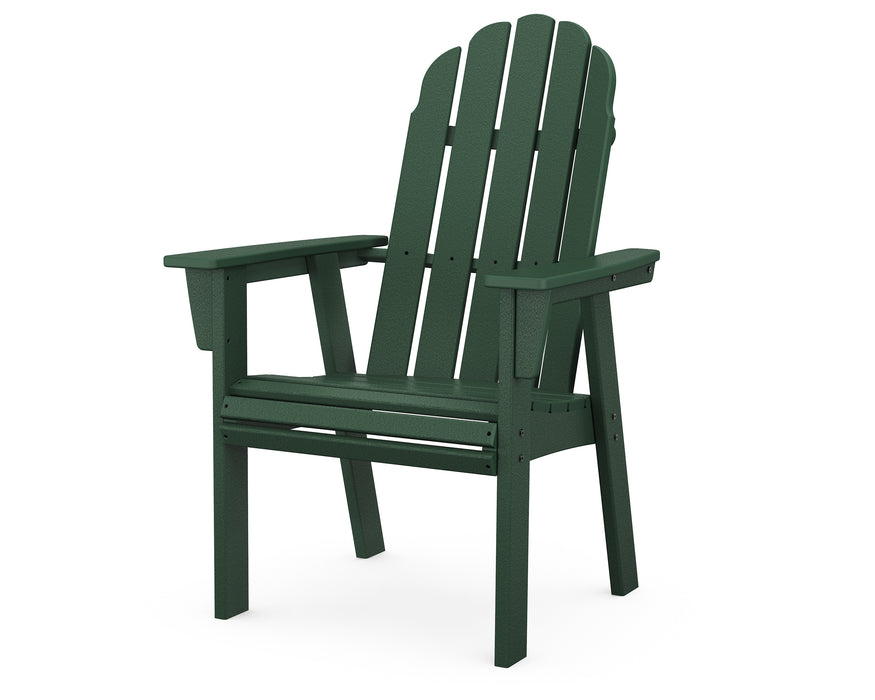 POLYWOOD Vineyard Curveback Adirondack Dining Chair in Green