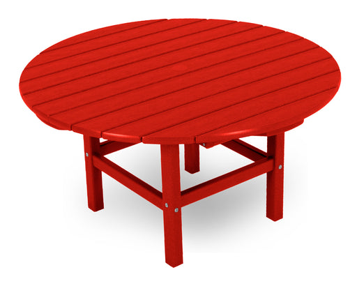 POLYWOOD Round 37" Conversation Table in Sunset Red image