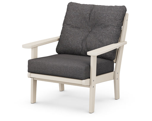POLYWOOD Lakeside Deep Seating Chair in Sand / Ash Charcoal image