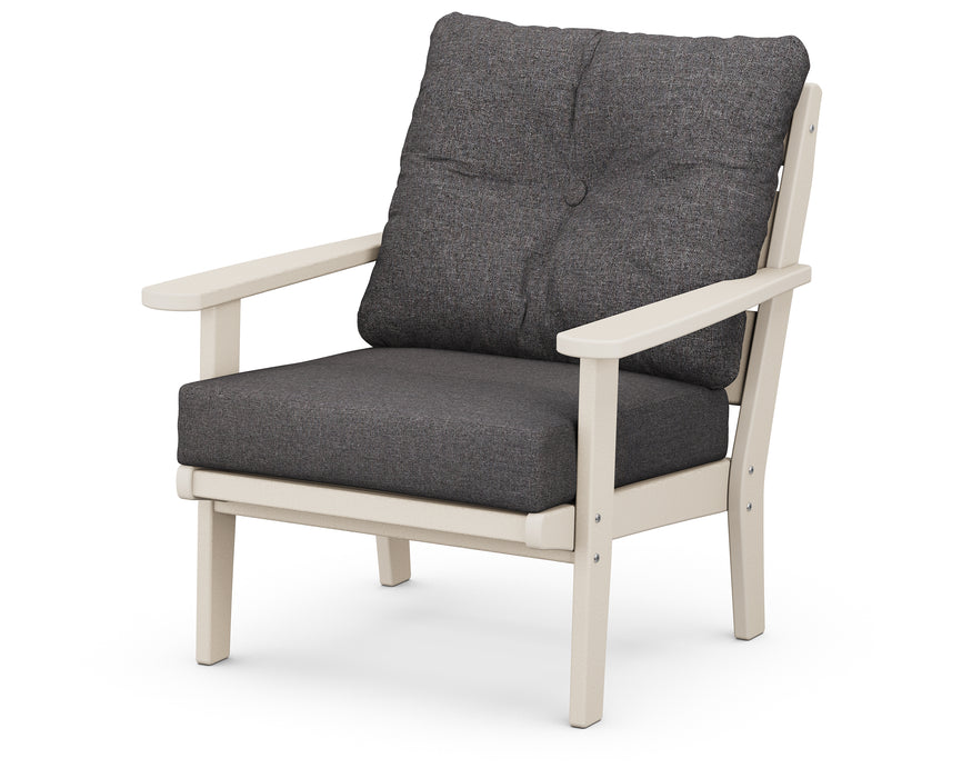 POLYWOOD Lakeside Deep Seating Chair in Sand / Ash Charcoal image