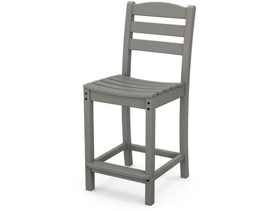 POLYWOOD La Casa Cafe Counter Side Chair in Slate Grey image