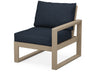 POLYWOOD EDGE Modular Right Arm Chair in Vintage Sahara / Marine Indigo image