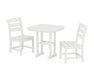 POLYWOOD Lakeside Side Chair 3-Piece Dining Set in Vintage White image