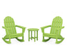 POLYWOOD Vineyard 3-Piece Adirondack Rocking Chair Set in Lime image