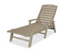 POLYWOOD Nautical Chaise with Arms in Vintage Sahara image