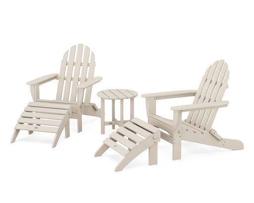 POLYWOOD Classic Adirondack 5-Piece Casual Set in Sand image