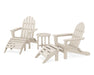 POLYWOOD Classic Adirondack 5-Piece Casual Set in Sand image