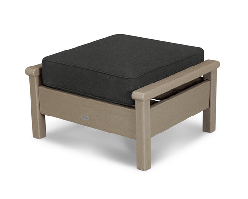 POLYWOOD Harbour Deep Seating Ottoman in Vintage Sahara / Spectrum Carbon image