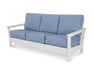 POLYWOOD Harbour Deep Seating Sofa in Vintage White / Cast Ocean image