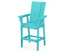 POLYWOOD Modern Curveback Adirondack Bar Chair in Aruba image
