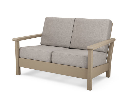 POLYWOOD Harbour Deep Seating Loveseat in Vintage Sahara / Weathered Tweed image
