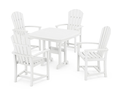 POLYWOOD Palm Coast 5-Piece Dining Set in White image