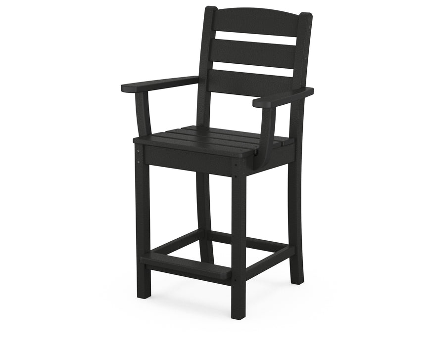 POLYWOOD Lakeside Counter Arm Chair in Black image