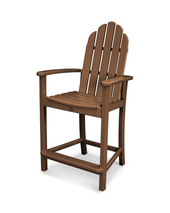 POLYWOOD Classic Adirondack Counter Chair in Teak image