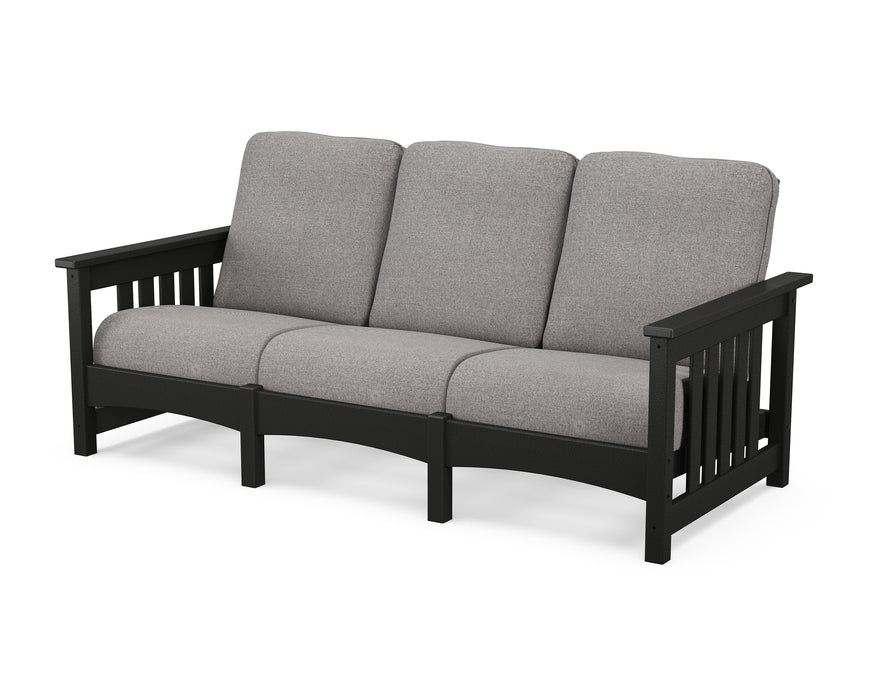 POLYWOOD Mission Sofa in Black / Grey Mist image