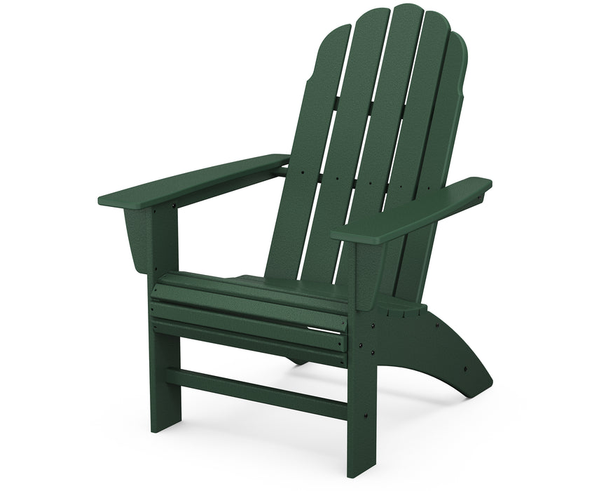 POLYWOOD Vineyard Curveback Adirondack Chair in Green