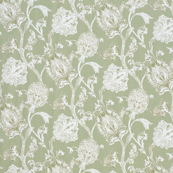 POLYWOOD Seat Cushion - 19.06"D x 22.12"W x 2.5"H in Botanical Gardens Pistachio image