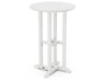 POLYWOOD 24" Round  Farmhouse Counter Bistro Table in White / White image