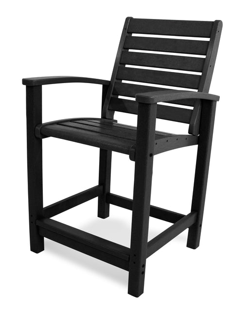 POLYWOOD Signature Counter Chair in Black image