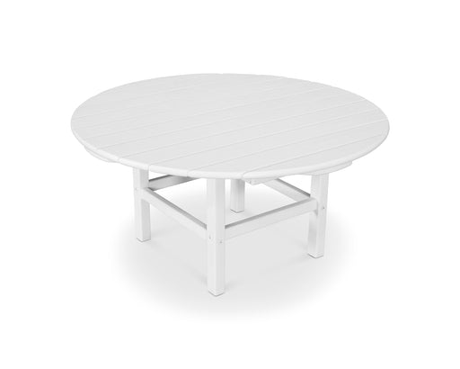 POLYWOOD Round 37" Conversation Table in Vintage White image