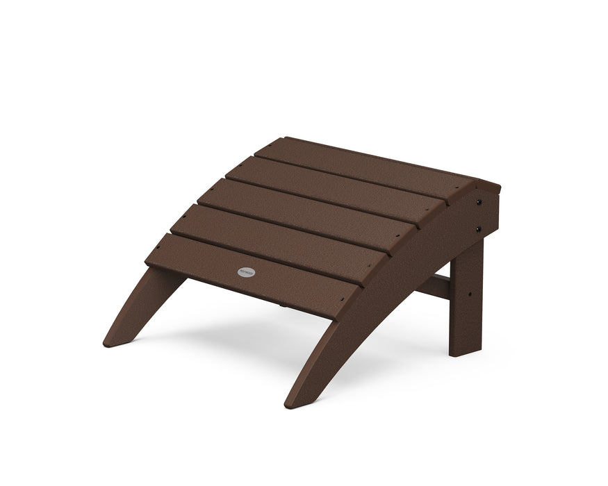 POLYWOOD Vineyard Adirondack Ottoman in Mahogany