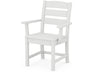 POLYWOOD Lakeside Dining Arm Chair in White image