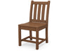 POLYWOOD Traditional Garden Dining Side Chair in Teak image