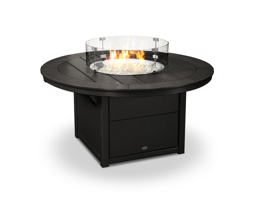 POLYWOOD Round 48" Fire Pit Table in Black image