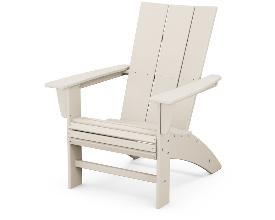 POLYWOOD Modern Curveback Adirondack Chair in Sand