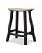 POLYWOOD Contempo 24" Saddle Counter Stool in Black / Sand image