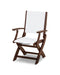 POLYWOOD Coastal Folding Chair in Mahogany / White Sling image