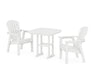 POLYWOOD Seashell 3-Piece Dining Set in White image