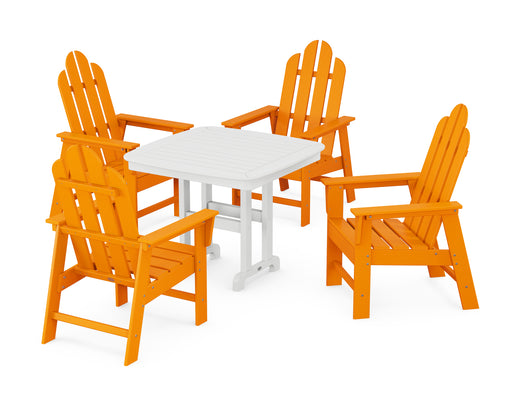 POLYWOOD Long Island 5-Piece Dining Set in Tangerine image