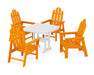 POLYWOOD Long Island 5-Piece Dining Set in Tangerine image