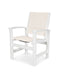 POLYWOOD Coastal Dining Chair in Vintage White / Parchment Sling image