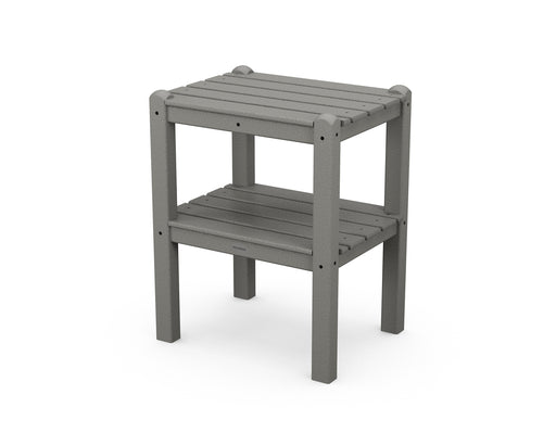 POLYWOOD Two Shelf Side Table in Slate Grey image