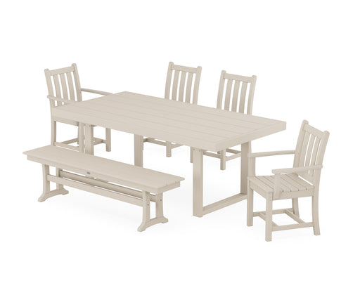 POLYWOOD Traditional Garden 6-Piece Dining Set in Sand image