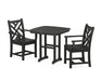 POLYWOOD Chippendale 3-Piece Dining Set in Black image